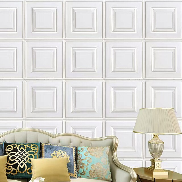  Geometric Wallpaper Home Decoration Geometric Removable Wall Covering, PVC / Vinyl Material Self adhesive Wallpaper, Room Wallcovering