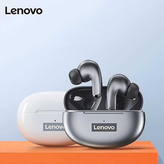  אוזניות מיקרופון hd אלחוטיות מקוריות של lenovo lp5, אוזניות tws bluetooth5.0 עיצוב ארגונומי hifi אוזניות בס עמוק