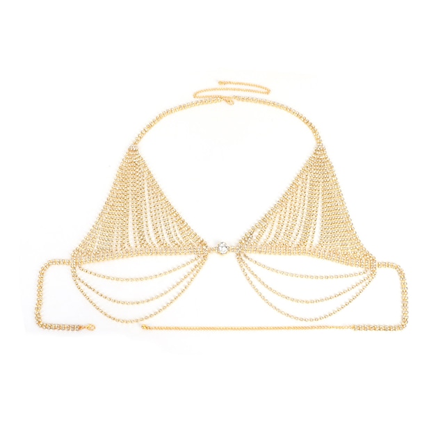 Dance Costumes Exotic Dancewear Bra Metallic Buckle Hollow-out Pure Color Women's