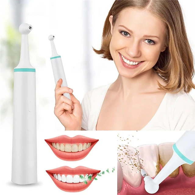 Oral Electric Teeth Polisher Dental Tartar Remover Plaque Stains Cleaning Multifunctional Tooth Whitening Tool Calculus Removal 9