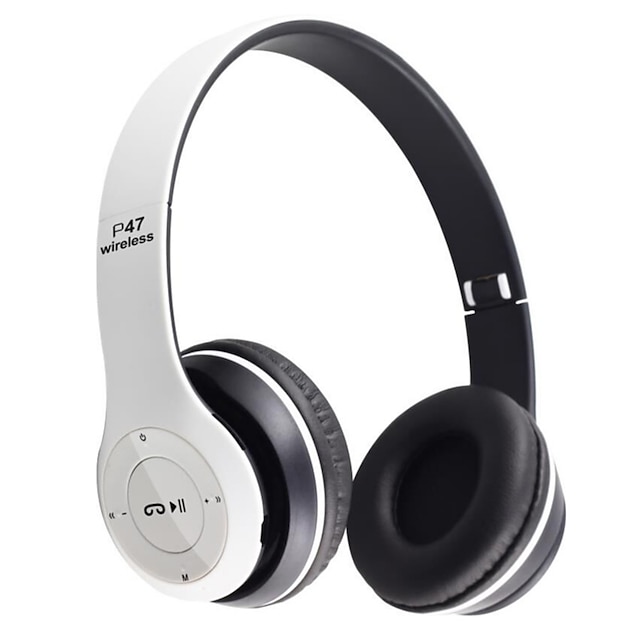  P47 headset draadloze Bluetooth stereo hoofdtelefoons opvouwbare sport oordopjes handsfree ondersteunt TF-geheugenkaart MP3-speler voor Android