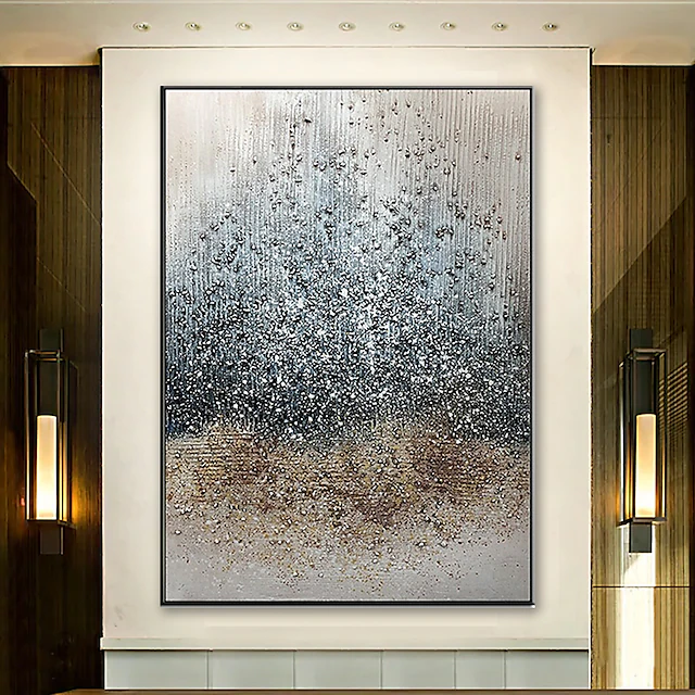 Large Oil Painting 100% Handmade Hand Painted Wall Art On Canvas Grey Modern Abstract Classic Home Decoration Decor Rolled Canvas No Frame Unstretched 19