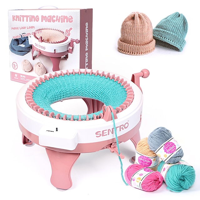  Extra Large 48 Needle DIY Knitting Machine Hand Woven Wool Knitting Machine Girls' Scarf Hat and Family Interactive Toys