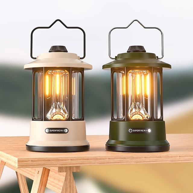  oplaadbare draagbare lantaarns camping licht tent licht zaklamp traploos dimmen tent reizen buitenverlichting apparatuur