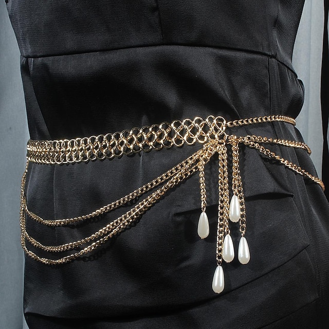  Body Chain Waist Chain Waist Chain Retro Vintage 1920s Alloy For The Great Gatsby Cosplay Women's Costume Jewelry Fashion Jewelry