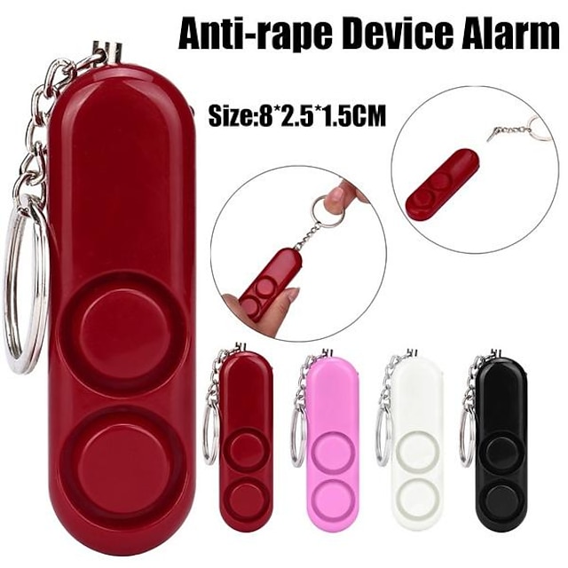  Device Alarm Loud Alert Attack Panic Safety Personal Security Keychain WHE