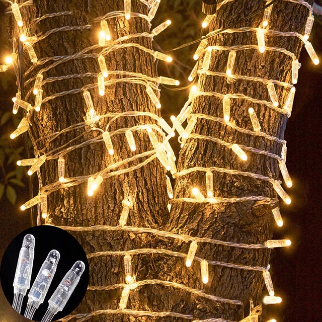 10M 100LED Clear Wire Twinkle Fairy String Lights Indoor, Plugin