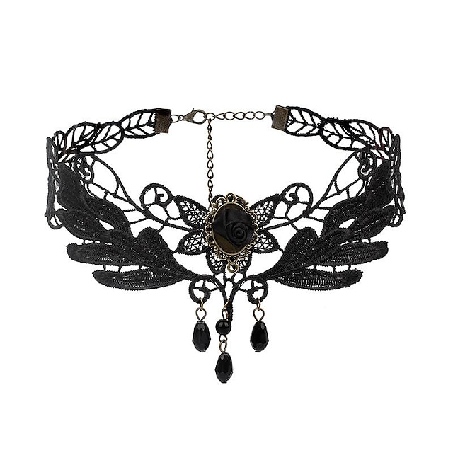  Halsband Chocker Halsband Chocker Punk och gotiskt Lolita Spets Till Lolita Cosplay Dam Kostymsmycken Märkessmycken