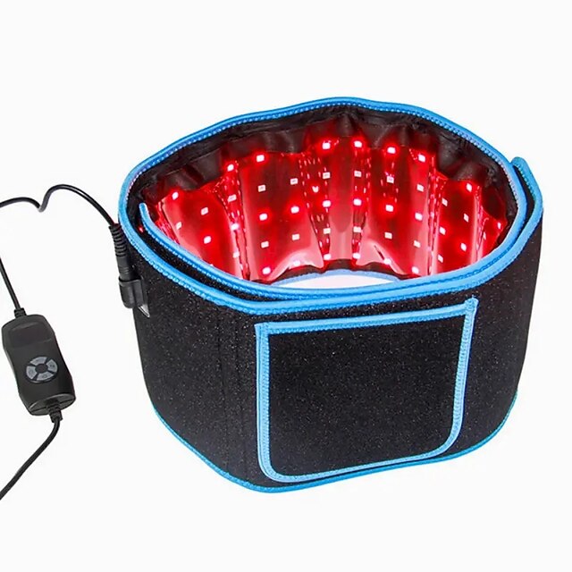  Red & Infrared LED Light Beauty Belt LED Warm Pad Massage 660nm/850nm Waist Heat Pad Reduces Puffiness