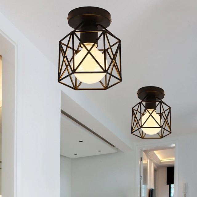  led loftslampe 20cm retro design indbygningslamper metal loftslampe til korridor veranda bar kreativ loft balkon lamper 110-240v
