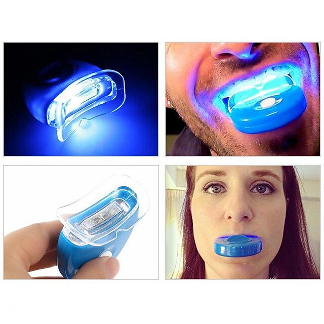 LED Teeth Whitening Instrument, Portable Rechargeable Blue Light Oral Care Light Tool, Electric