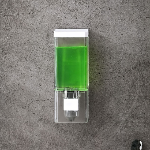  zeepdispenser hoteltoilet handdesinfecterend middel voor het wassen van mobiele telefoons. transparante enkelzijdige zeepdispenser zonder ponsgaten
