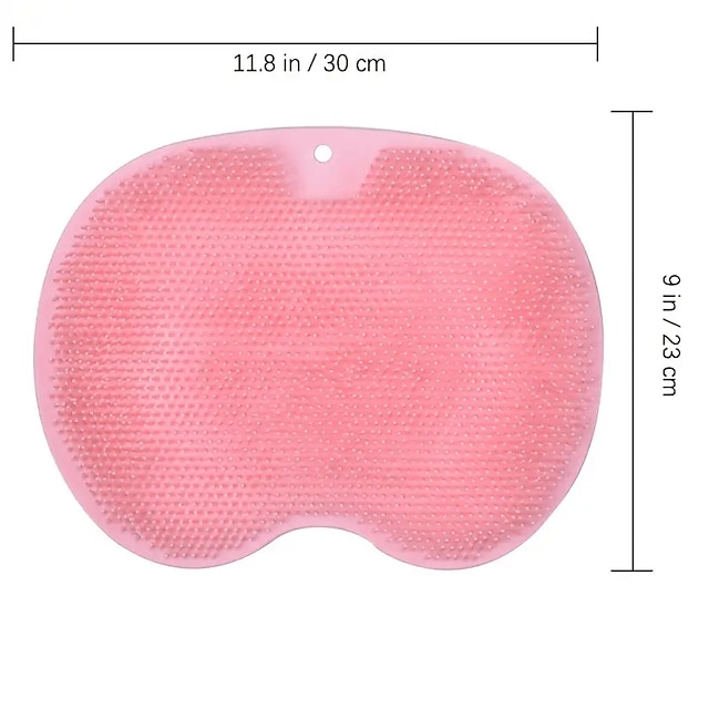 Hands Free Back Scrubber For Shower, Silicone Bath Massage Pad, Shower