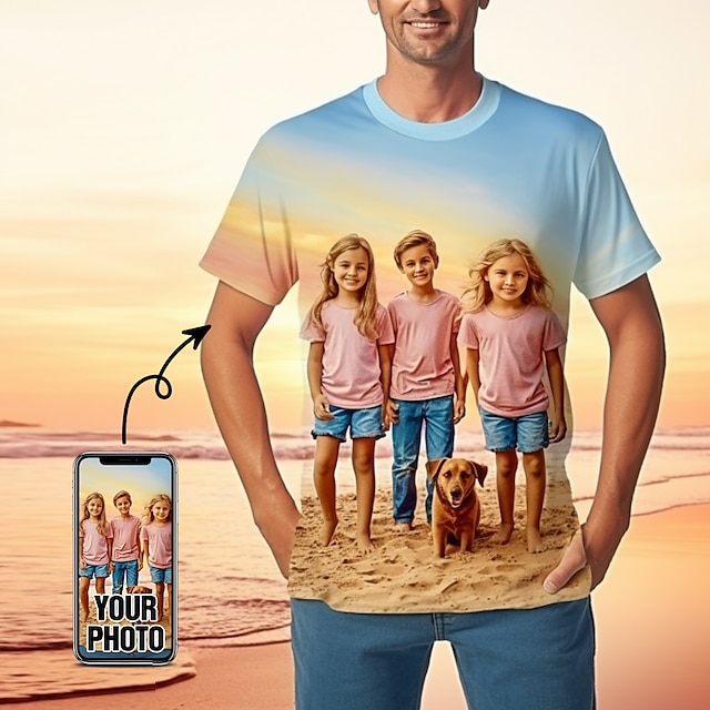  miesten t-paita tee eläin leijona pyöreä kaula custom print 3d print ulkona katu lyhythihainen print vaatteet vaatteet urheilu muoti urheiluvaatteet rento