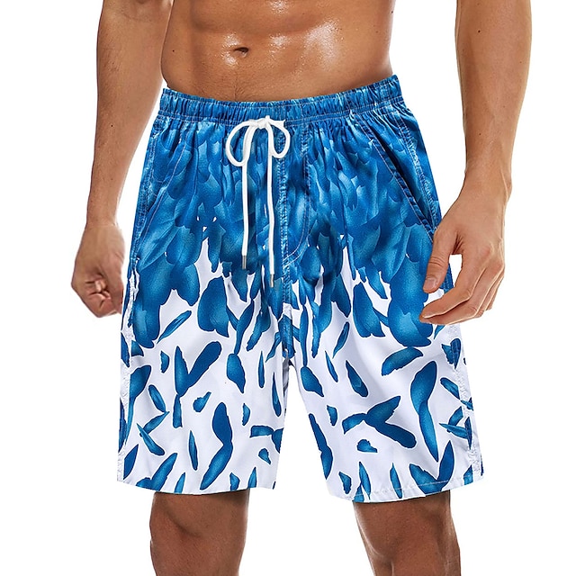 men's swim trunks quick dry beach board shorts drawstring lightweight