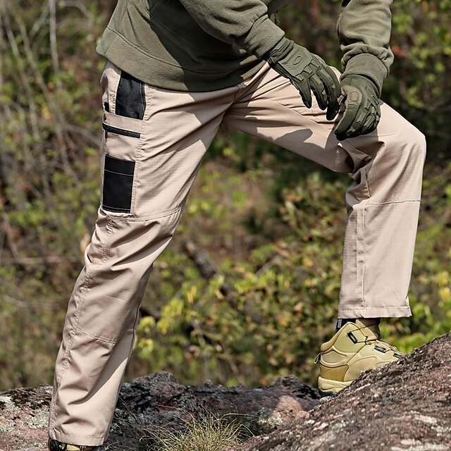 Men's Cargo Pants Hiking Pants Trousers Work Pants Patchwork Winter