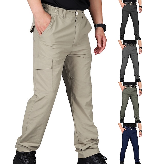 Men's Waterproof Work Pants Hiking Cargo Pants Tactical Pants 6 Pockets ...