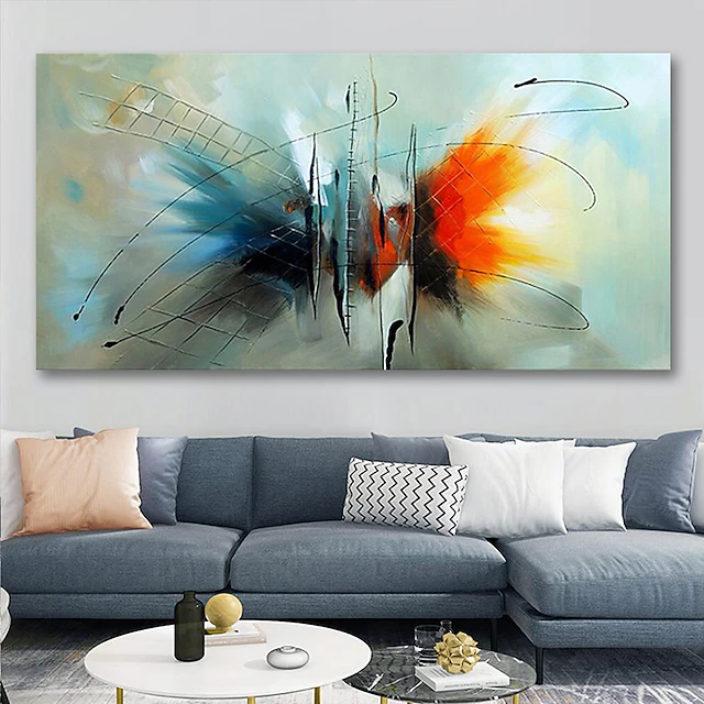 Oil Painting Handmade Hand Painted Wall Art Abstract Modern Home Decoration Décor Stretched Frame Ready to Hang 60*90cm 9