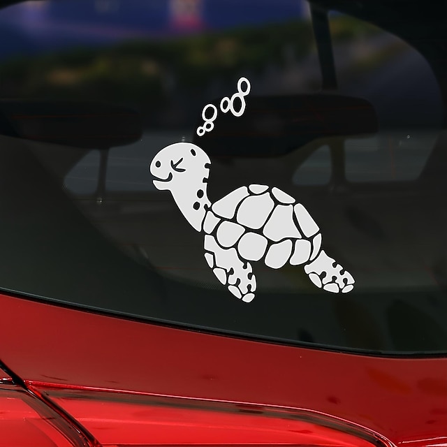  samolepka na auto s roztomilou želvou, samolepka na krajinářství