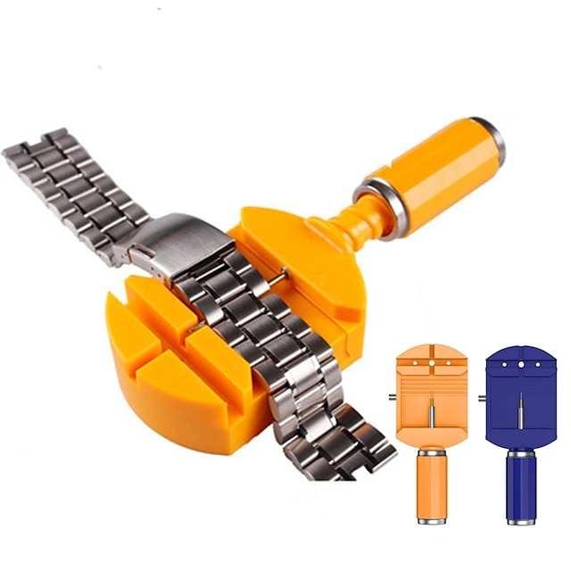 kit de herramientas de eliminación de eslabones de reloj herramienta de banda de reloj kit de herramientas de reparación de removedor de pasador de cadena de correa para ajuste de correa de banda de