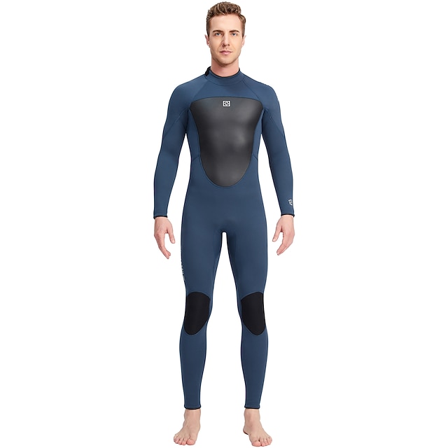 Dive&Sail Men's Full Wetsuit 3mm SCR Neoprene Diving Suit Thermal Warm