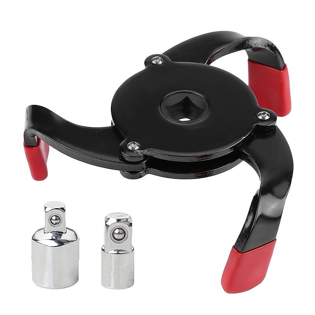 Universal Oil Filter Wrench Tool, 60100mm Car Repair Adjustable 3 Way