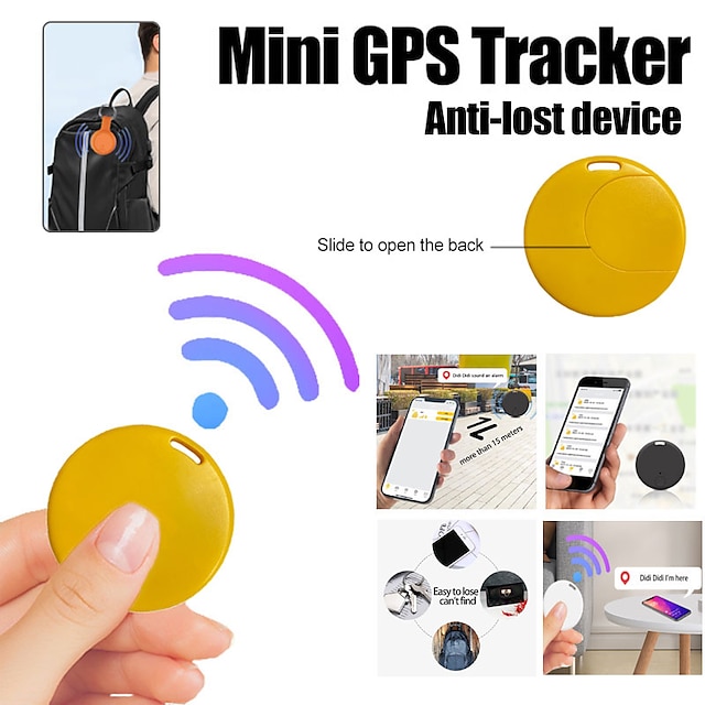  mini gps tracker bluetooth anti-verloren apparaat huisdier kindertas portemonnee tracking voor ios / android smart finder locator accessoires