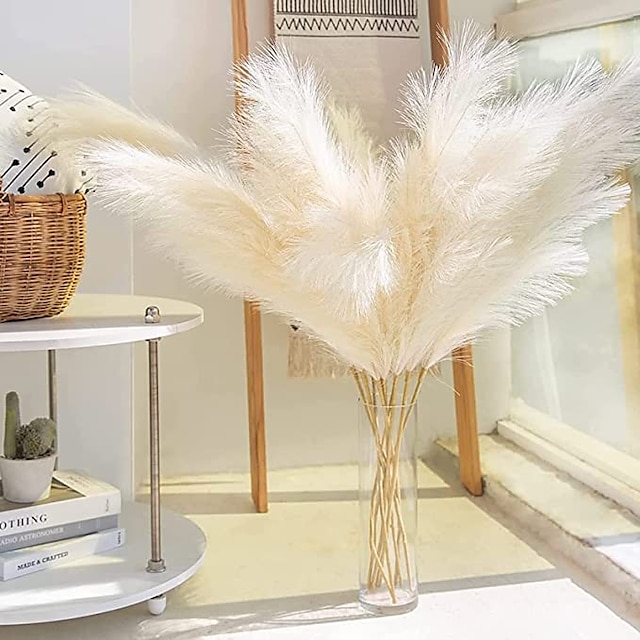  5pcs Wedding Mini Pampas Reed Grass INS Wind Simulated Flower Factory Home Decoration Wholesale Artificial Flowers