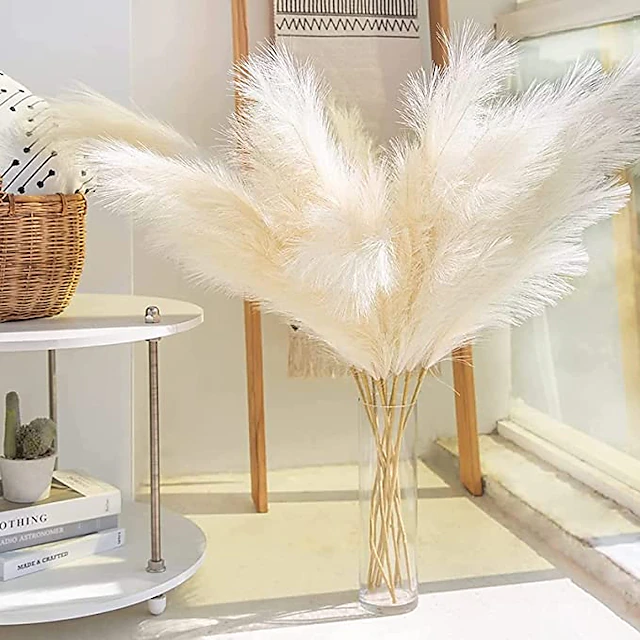 5pcs Wedding Mini Pampas Reed Grass INS Wind Simulated Flower Factory Home Decoration Wholesale Artificial Flowers 16