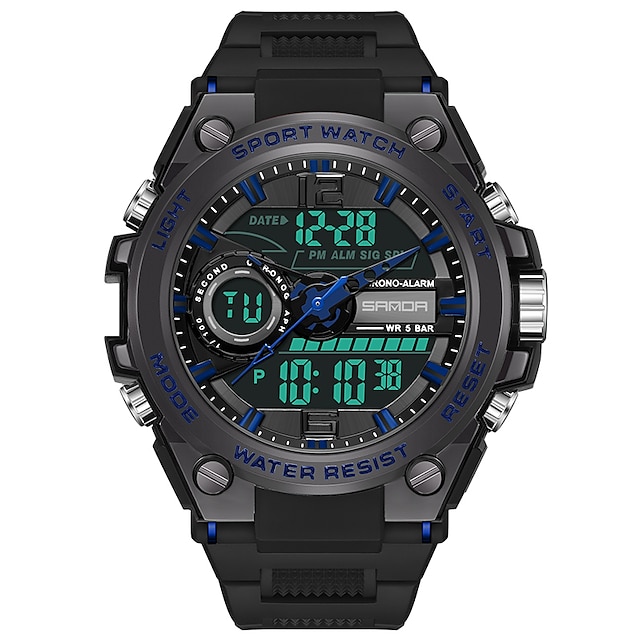 SANDA 9010 Sports Men's Watches Top Brand Luxury Military Quartz Watch Men Waterproof S Shock Male Clock