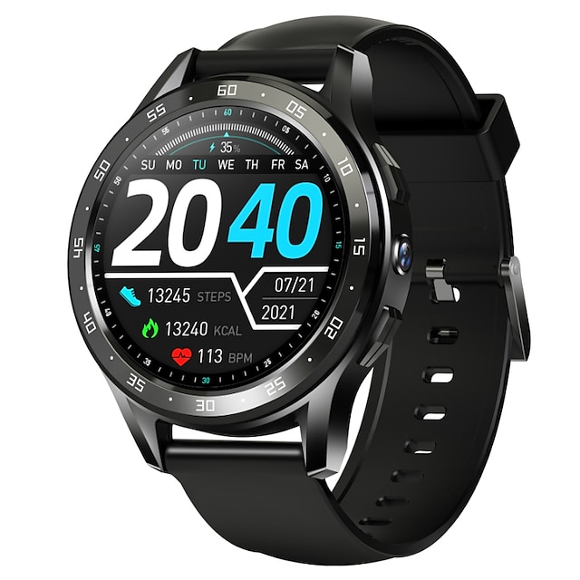  4g simkaart bellen smart watch ondersteuning app installeren dual camera wifi gps smartwatch mannen vrouwen door android 8.1 polshorloge armband