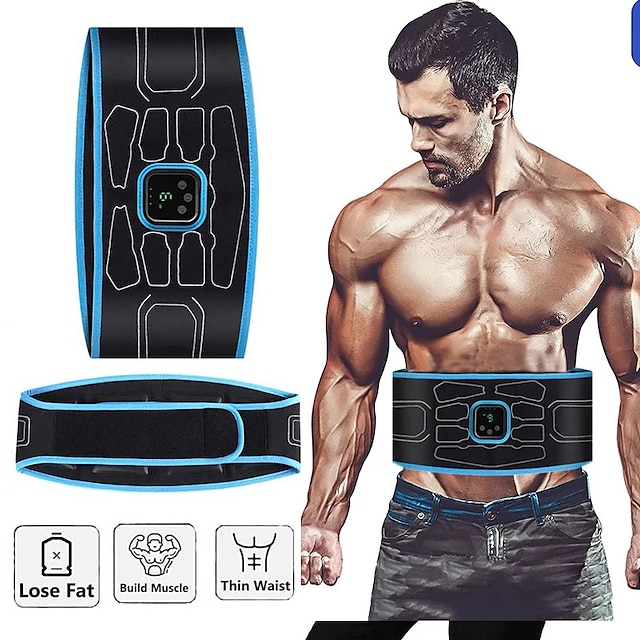  ems stymulator mięśni pas wyszczuplający do ciała brzucha elektryczny inteligentny trener abs ramię noga talia odchudzanie fitness pas wibracyjny