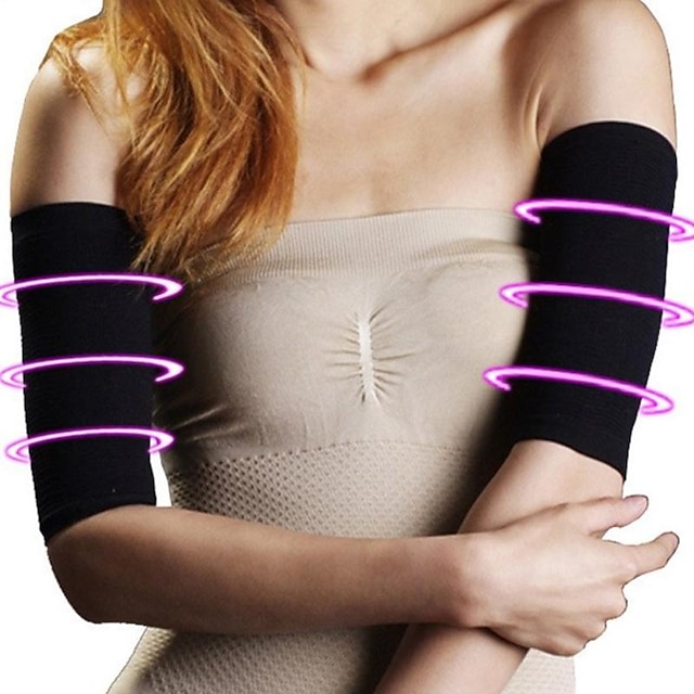  mangas de braço para perda de peso (cabem até 70 kg) mangas de massagem modeladoras para braços emagrecedores queima de gordura envoltórios de braço de corrida