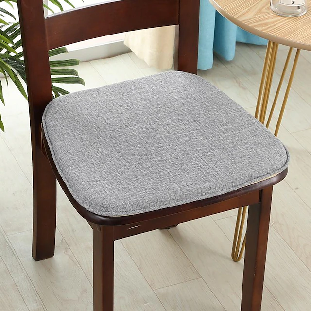 Chair Cushion Dining Chair Seat Pad Non Slip Memory Foam Chair Pad with Ties Non Skid Rubber Back U-Shaped Seat Cover 18