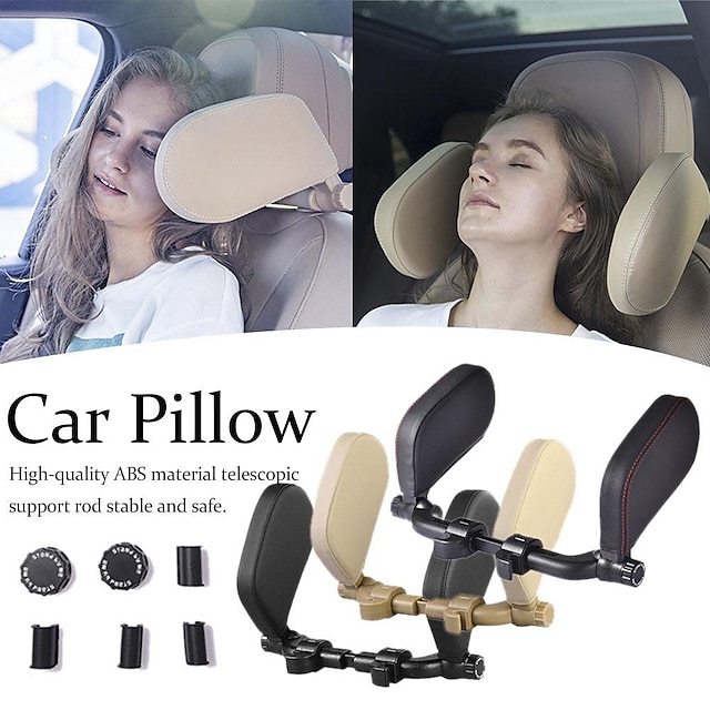  Solução de suporte de travesseiro de pescoço para descanso de viagem para assento de carro para crianças e adultos almofada de cabeça para assento de carro
