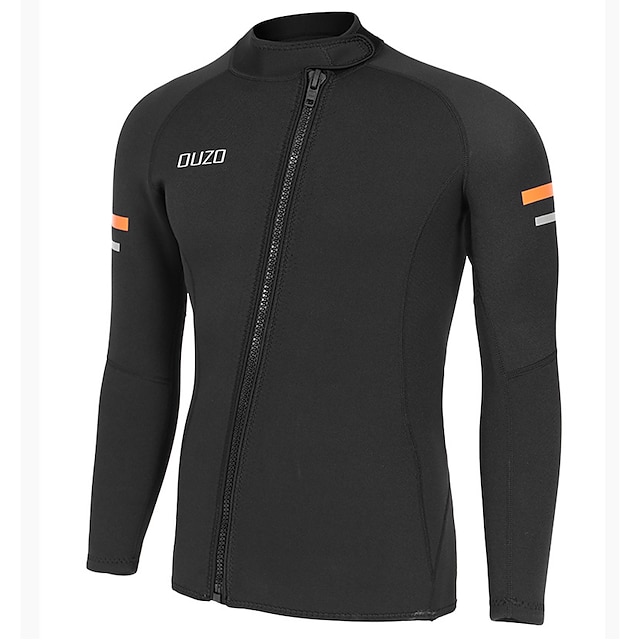 Men's 1.5mm Wetsuit Top Wetsuit Jacket Top Neoprene Thermal Warm UPF50