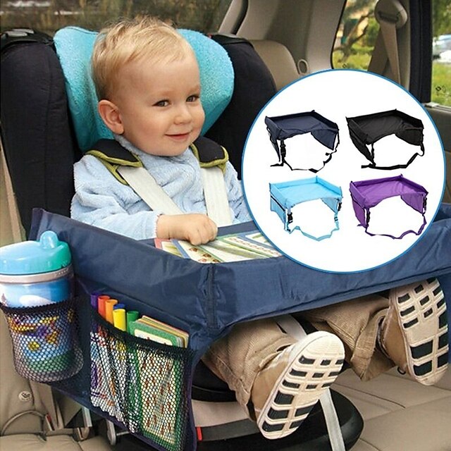 Kids Car Seat Travel Tray Children Play Snack Draw Seat Organizer