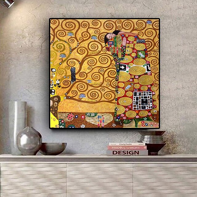 Gustav Klimt the Fulfillment Reproduction Oil Painting on Canvas Posters and Prints Scandinavian Wall Picture for Living Room4