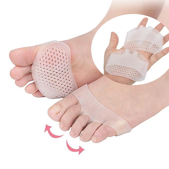  2Pcs/pair Gel Forefoot Metatarsal Pad Silicon High Heel Othotics Pain Relief Massage Cushion Forefoot Supports Foot Care tools