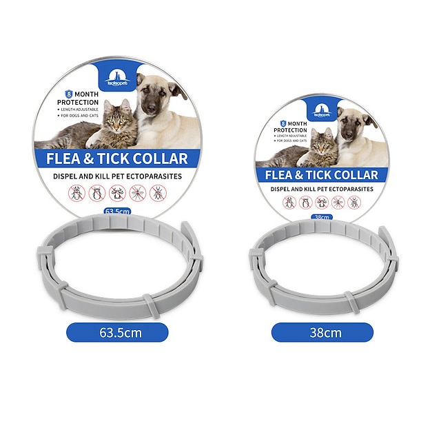  Safely Protect Your Pet From Fleas & Ticks with this Anti-Mite Collar S For Cat M For Dog Suitable for All Sizes