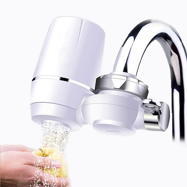  7 Stage Faucet Water Filter System Replacement Ceramic Filter, Faucet Water Filtration System, Tap Water Filter Sprayer Head Nozzle, Reduces Chlorine, Heavy Metals and Bad Taste