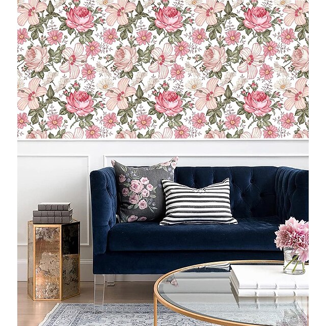 Floralplus Boho Peel and Stick Wallpaper Removable Boho Wallpaper Peel