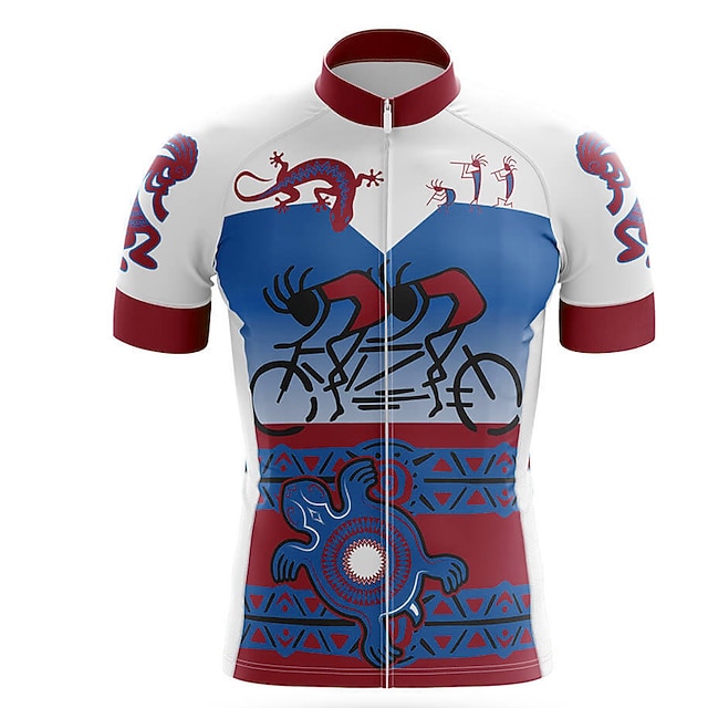 Maglia da ciclismo da uomo, con 3 tasche posteriori