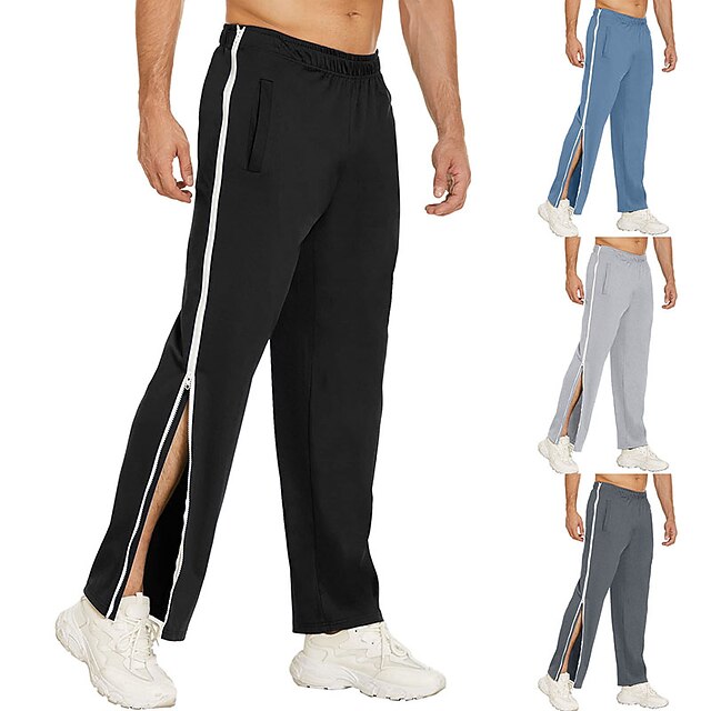 Men's Sweatpants Tear Away Pants Basketball Pants Pocket Plain Comfort