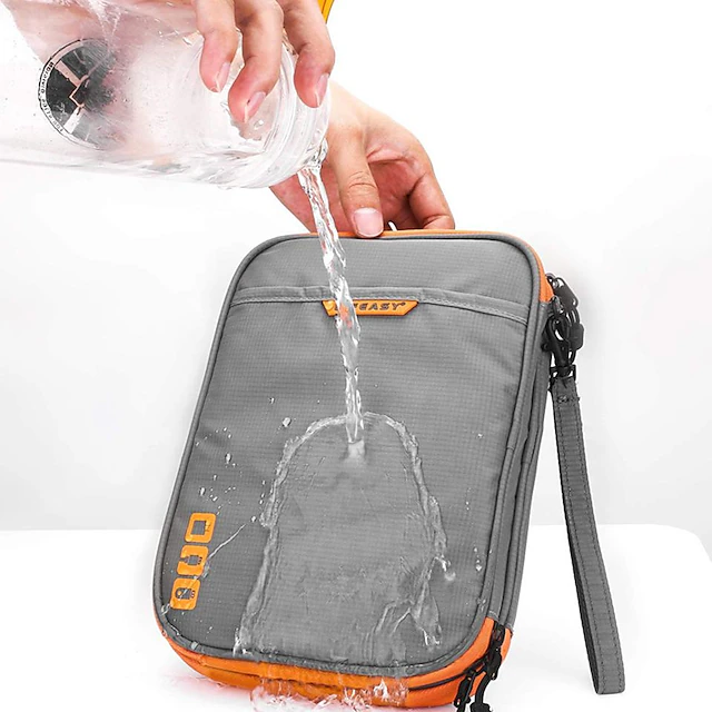 Portable Electronic Accessories Travel Case,Cable Organizer Bag Gadget Carry Bag For IPad,Cables