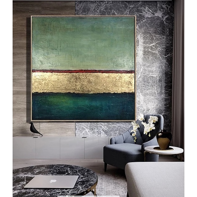 Quadri in lamina d'oro dipinti a mano dipinti a olio astratti moderni su tela wall art per soggiorno decorazioni per la casa senza cornice