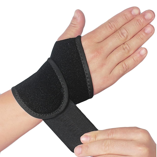  1 paquete de muñequera/túnel carpiano/muñequera/soporte de mano soporte de muñeca ajustable para artritis y tendinitis alivio del dolor articular (negro)