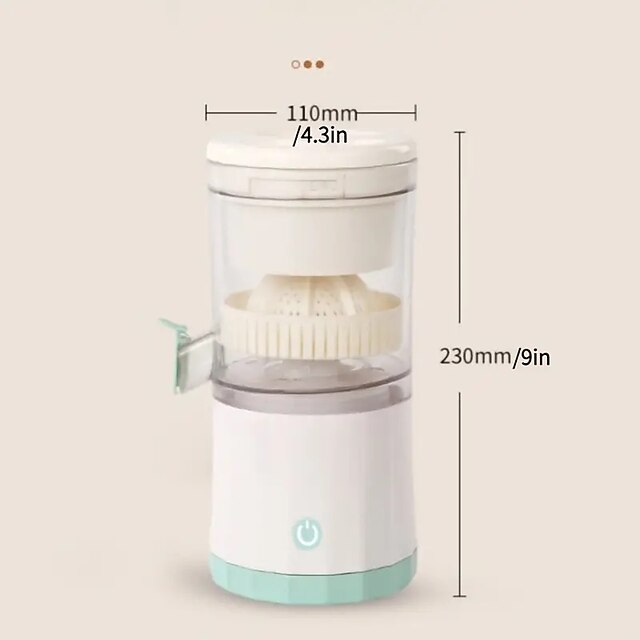  1 قطعة عصارة كهربائية محمولة عصارة فواكه متعددة الوظائف منزلية برتقالية ليمون خلاط USB شحن مطبخ عصارة طازجة أوتوماتيكية