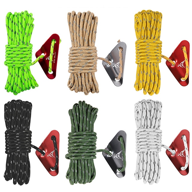  4mm luminoso durevole corda per paracadute corda per cordino paracord corda per cordino multifunzionale per attrezzatura di sopravvivenza da campeggio per arrampicata all'aperto