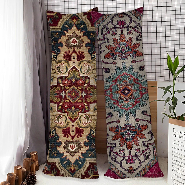 Boho Ethnic Body Pillow Cover Pillowcase only Cover No Insert for Bedroom Livingroom Home Decoration 21